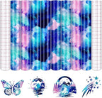 Tintnut Galaxy Permanent Vinyl 8 Sheets 12x10in Pink Blue Adhesive Vinyl | by Tintnut