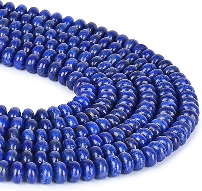 ICAI Beads 5x8mm Natural Beads Rondelle Spacer Loose Beads - Image 2