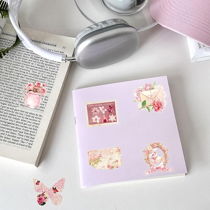 Aesthetic Flowers Stickers Transparent Flora Scrapbook Stickers | Transparent & - Image 4