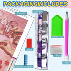 Pink Diamond Art Kits for Adults, Diamond Painting Kits 12x16 Inch | Full Drill - Image 3
