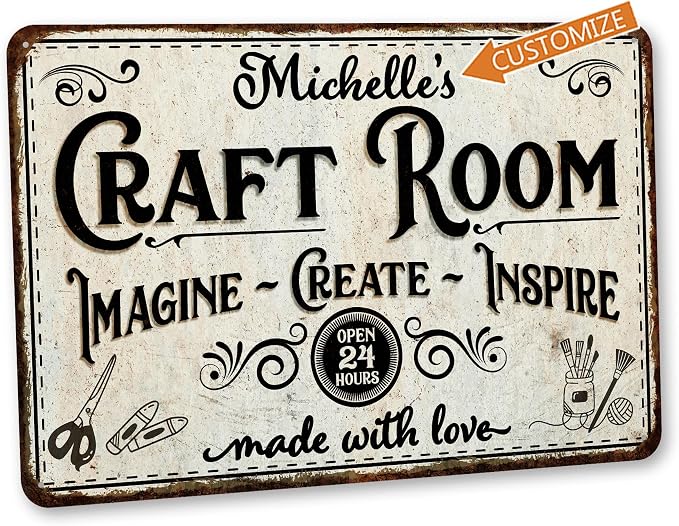 Personalized Craft Room Sign Custom Sign Art Room Décor - Image 2