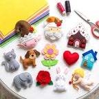 Tegeme 100 Pcs 8 x 12 Inches Felt Fabric Sheet - Image 6