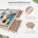 BuilderButler 1500 Pieces 2-in-1 Tilting & Rotating Puzzle Board – Portable - Image 4