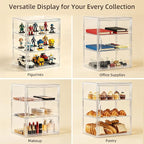 Attelite Acrylic Display Case for Collectibles Adjustable 3-Tiers，1Pack | 3 - Image 6