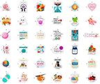 100Pcs Crochet Stickers for Water Bottle, Laptop - Image 3
