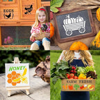 80 Pcs 3 x 3 Inch Stencils for Painting on Wood, Reusable Farm Animal Plastic - Image 5