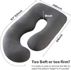 U-Shaped Full Body Pregnancy Pillow - Image 6