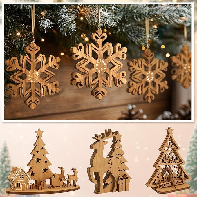 24 Pcs Teak Wood Color Wood Sheets Plywood Board - Image 6