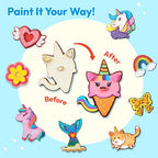 JOYIN 12 pcs Fantasy Wooden Magnets, Kids Unicorn Painting Craft, Spring and - Image 4
