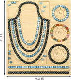Petoysoso Bead Boards for Jewelry Making, Bamboo Beading Tray Design Mat for - Image 2