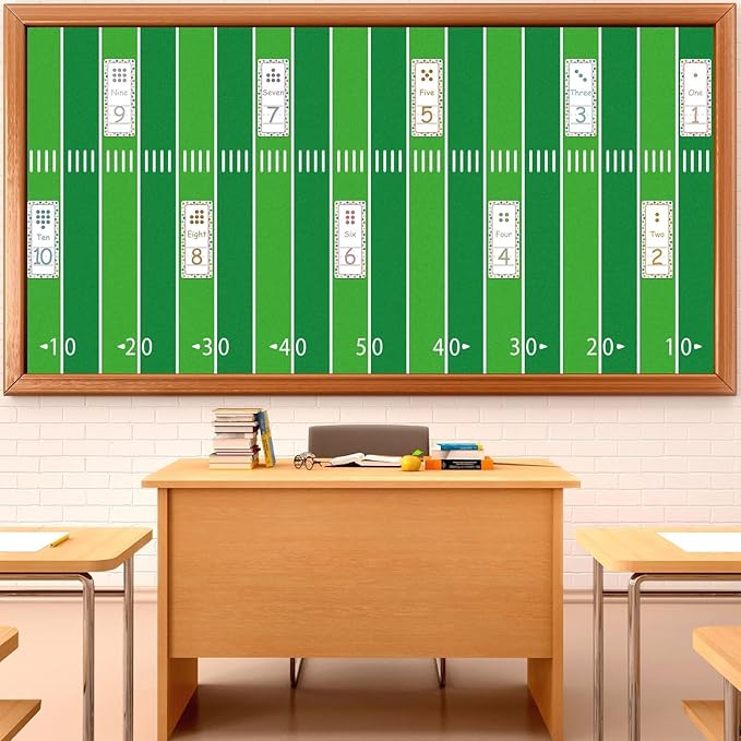 Qyeahkj Football Field Paper Roll Sports Bulletin Board Background Paper Fade - Image 3