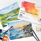 Fuumuui 9×12 Watercolor Paper Block, Textured Rough 100% Cotton Watercolor Paper - Image 9