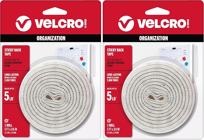 VELCRO Brand 5 Ft x 3/4 in | White Tape Roll by VELCROBrand
