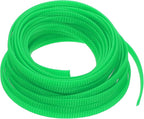 uxcell PET Expandable Sleeving 25ft 1/4" Green Cable Management Sleeve Cord by uxcell
