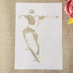 TIAMECH A4 Reusable Skateboarding Sports Stencil - Image 2