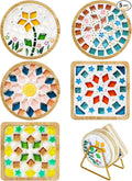 5 Sets DIY Mosaic Kits for Adults Women, Mixed Color Glass Mosaic Tiles Craft by Karidge