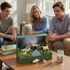 Teyva Daily 48 Pcs Woodland Wolf Diorama Kit Habitat Project Box Set Wolves - Image 4