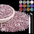 8000PCS 3mm Resin Rhinestones in Bulk, Bedazzling Flatback Crystals Rhinestones by BELLEBOOST