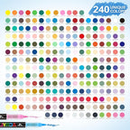 Guangna 240 Acrylic Paint Markers, Brush Tip Acrylic Paint Pens, Quick-Drying - Image 5