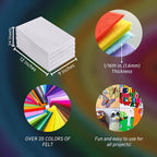 FabricLA Acrylic Felt Sheets for Crafts - Image 3