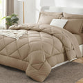 CozyLux King Size Comforter Set Taupe by CozyLux