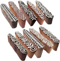 Mehndi Print Blocks Stylish Border Pattern Wooden Stamps Htag2156 by RoyalKraft