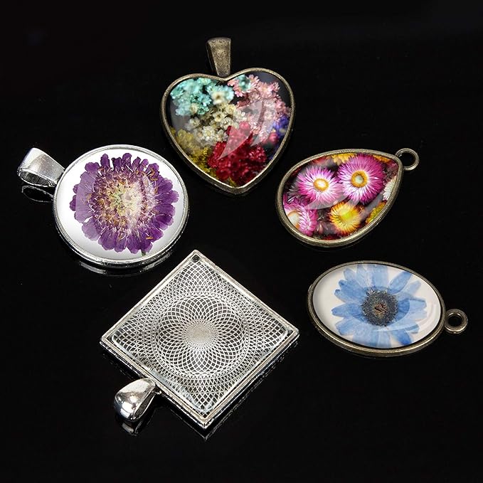 HOMEIDOL Resin Jewelry Molds Pendant Trays Making Kit - Image 3