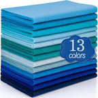 XSEINO 13 Rolls 8"x35" 1.4mm Thick Soft Felt Fabric Sheet 13 Assorted Blue by XSEINOiscreating%EF%BC%81