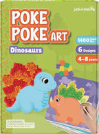 jackinthebox Poke Poke Art – Dinosaurs Theme, Mess-Free Fabric Art and Craft by JackInTheBox