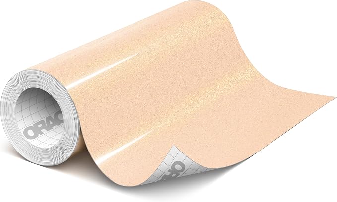 ORACAL 851 Cast Bridal Pink Lace Metallic Sparkle Glitter Craft Film Premium by Orafol