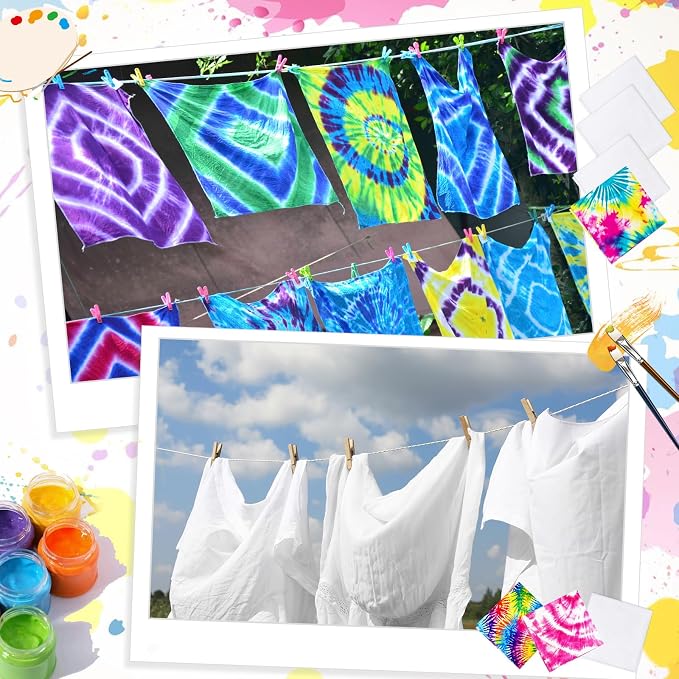 White Bandana Bulk for Tie Dying Bulk Blank, Solid Handkerchiefs DIY Blank - Image 5
