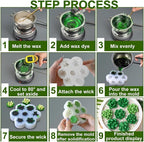 7 Cavity Succulent Candle Molds - Image 6