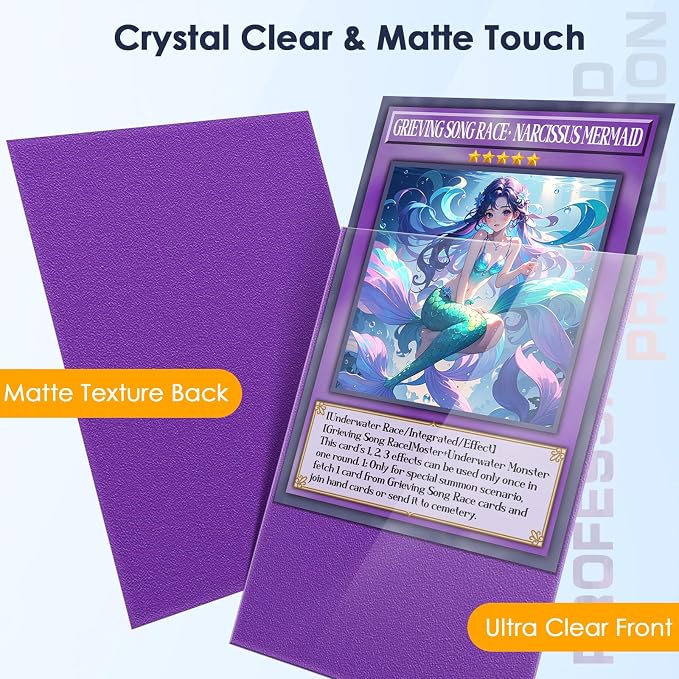 500 Pcs Card Sleeves for Trading Card, Matte Card Sleeves Deck Card Protectors - Image 2