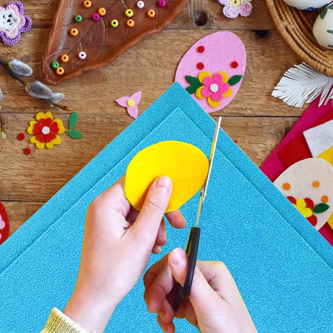 Jtnohx Color Felt, Soft Felt Sheets, 1.4mm Thick 8"x12" Handicraft Felt Fabrics - Image 5