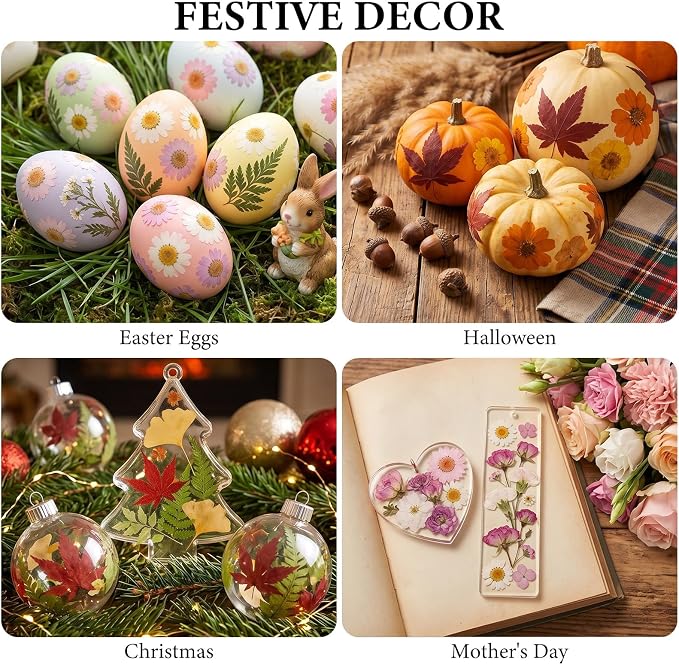 NESCCI 277 Pcs Autumn Dried Flowers - Image 8