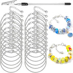 20 Pcs 6.3 Inch Snake Chain Charm Bracelets by BRACELETMAKINGKIT