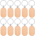 AUEAR, Blank Wooden Key Chain Wood Keychain Key Ring Key Tags Personalized EDC by AUEAR