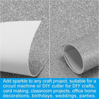 PATIKIL 30Sheets Gray EVA Glitter Foam Sheet 11.8 x 7.9 Inch 2mm Thick Sparkle - Image 5
