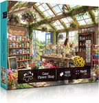 Cozy Flower Shop Puzzles for Adults 1000 Pieces, Challenging Jigsaw Puzzles for - Image 2