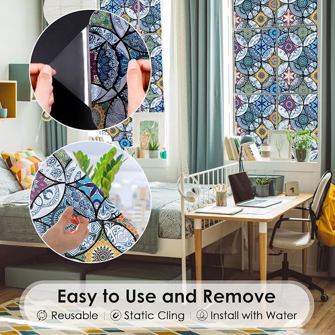 DKTIE Static Cling Decorative Window Film - Image 4