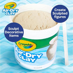 Crayola Air Dry Clay, Teacher Supplies, Natural White Modeling Clay - Image 5