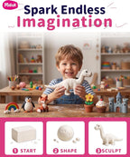 Plasticine Oil Based Modeling Clay, Non Hardening Reusable Clay, Non Toxic - Image 9