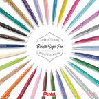 Pentel Fude Touch Sign Pen, Felt Pen Like Brush Stroke - Image 4