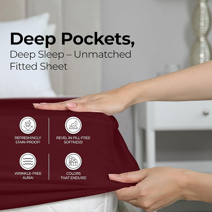 Utopia Bedding Queen Fitted Sheet - Image 4