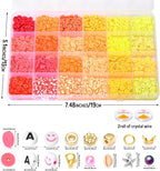 Ilootm Friendship Bracelet Making Kit, 96 Colors Polymer Clay Beads & 24 Colors - Image 5