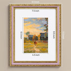 eletecpro 8x10 Vintage Picture Frame, Glass Cover, Horizontal or Vertical - Image 3