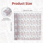 12" x 47" Printed TPU Jelly Faux Leather Roll, Iridescent Clear PVC Leather - Image 2