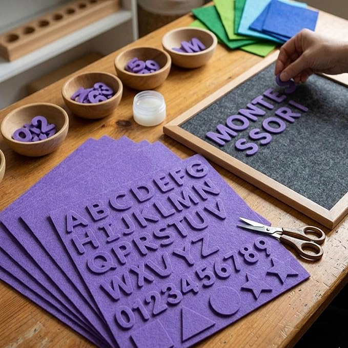HaoFeiJH 6 Pcs Soft Purple Felt Fabric Sheets - Image 4
