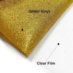 Efuncro- Gold Glitter HTV 12'' x 8FT Heat Transfer Vinyl, Iron on - Image 3
