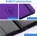 Premium 9 Pocket Card Binder for 540 Cards, Fabmaker PU Cover Trading Card - Image 2